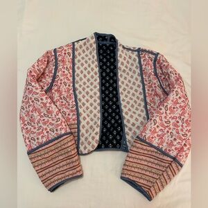 Cropped quilted jacket - reversible!